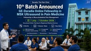 Daradia announces the 10th batch of its GE-Daradia Online Fellowship in MSK Ultrasound in Pain Medicine.