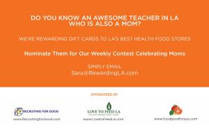 Nominate Your Favorite Teacher to Award Her Food for Good and Help Feed Her Kids Too