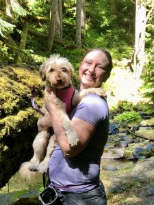 Dr. Kimberly Campbell, at her practice of in home pet euthanasia in Lakeside, OR.