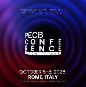 PECB Conference 2026 promotional banner featuring the conference name, dates, and Rome, Italy location focused on AI governance and cybersecurity.
