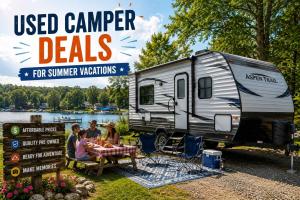 used camper deals for summer vacations