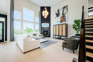 Interior of a living room by Fischer Homes