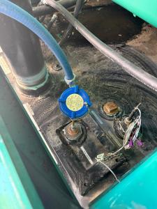 A gauge and sensor for fuel tank overfill prevention