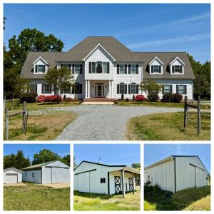 4 BR/6 BA home w/horse barn, fencing, detached work shop, garage and storage buildings on 30.8 +/- Acres in Halifax County, VA