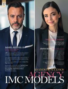 Daniel Esteves, fundador e CEO da IMC Models Agency, e Joana Silva, Diretora Operacional, apresentam a trajetória da agência, os seus 10 anos de atividade e o sucesso do The House of Fashion.
