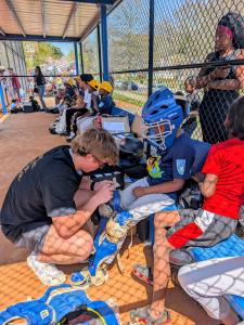 Gear for Good Atlanta equipment donation to youth athletes