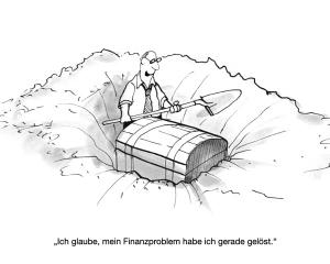 Mann findet Schatz im Garten