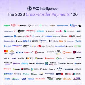 A graphic with all the logos of the companies selected for 2026's Top 100