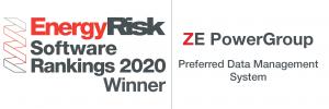 ZE Ranked First in Preferred Data Management System from the Energy Risk Software Ranking