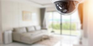 Home Security Camera in a living room