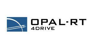 SEO-optimized alt text: “OPAL-RT 4DRIVE logo featuring the OPAL-RT Technologies emblem and branding for electric motor drive and power electronics real-time simulation solutions.