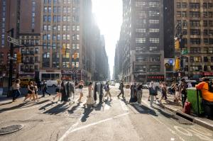 Kent State University NYC Studio Students in Garment Center