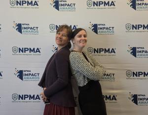 Viking Pest Control's Impact Award Winners Cathy Zion and Alyse Wolff