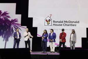 Ronald McDonald House Charities committee on stage at Experior Factor 2026