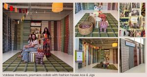 100% Employee Owned company Valdese Weavers, showcased their out of the box thinking with a brilliant and colorful collaboration with fashion house Ace & Jigs