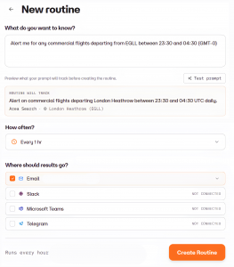 Wingbits.ai agent setup screen