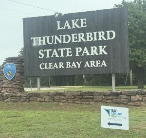 Lake Thunderbird Entrance Sign