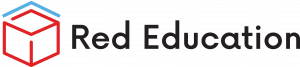 Red Education logo black