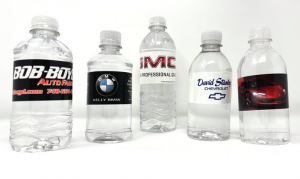 custom- bottled water