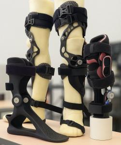 Custom made knee and ankle braces