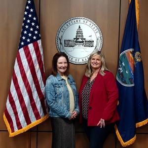 Charlotte O'Hara Files and Announces Running Mate Michelle Dombrosky at KS State Capital