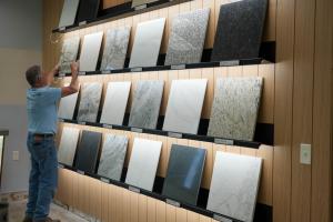A glimpse inside the updated Capitol Granite showroom