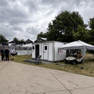 Event Modules mobile medical unit deployed at the CJ Cup Byron Nelson in McKinney, Texas
