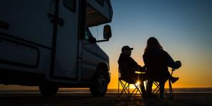 Camping in Sunset