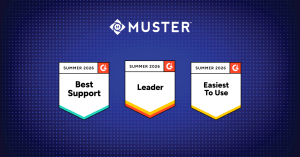 Muster's G2 Summer 2026 Leader, Easiest to Use, and Best Support Badges for Public Affairs and Advocacy category