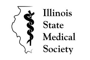 Black-and-white logo of the Illinois State Medical Society