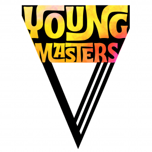 A bold, colorful graphic for the Young Masters program, symbolizing a dynamic global platform that inspires young creatives and learners to engage, compete, and grow through Teravarna’s international opportunities.