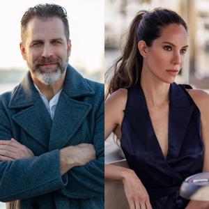Professional portraits of Adam G. Simon and his wife Larissa Andrade, of S2L Entertainment, launching a new Brazil-based production company.