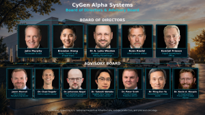 CyGen Alpha Systems Board of Directors and Advisory Board for U.S. radiopharmaceutical infrastructure and isotope production company