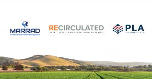 Logos for Marrad, Recirculated and PLA