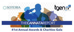 Logos for The Cannata Report, Tgen, a division of City of Hope, and Soteria.