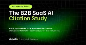 B2B SaaS AI citation study by DerivateX – report