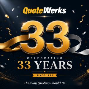 QuoteWerks celebrates 33 years of CPQ and quoting software for accurate quotes, professional proposals, and faster sales quoting workflows since 1993.