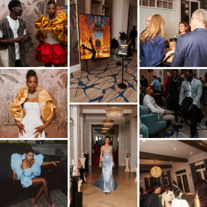 Creative guests attending the JCI Exhibition & Launch at a private country club in Coral Gables, featuring immersive fashion storytelling, cinematic photography, curated fashion experiences, and contemporary visual art created by Creative Director Jennife
