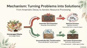 From Anaerobic Decay to Aerobic Resource Processing