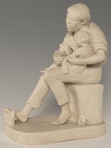 Circa-1856 Copeland, Staffordshire Parian porcelain statuette of “Tiff,” a character from Harriet Beecher Stowe’s novel Dred, created by African American sculptor Eugene Warburg. Estimate: $10,000-$20,000