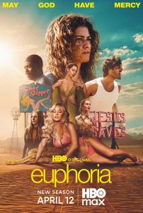 Key art promotional poster for TV series EUPHORIA (courtesy: HBO Max)