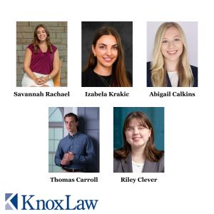 Headshots of Knox Law Summer Associates