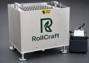 The RollCraft MRB fills up to 10,000 pre-rolls per day with one operator and no pre-weighing. $3,500, made in Spokane, WA.