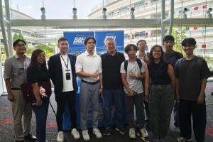 Nanyang Polytechnic Staff & Students at B&H Worldwide's table display for Project IMDD