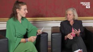 Dr. Karen Linkletter interview on Global Peter Drucker Forum's "Drucker Forum TV"