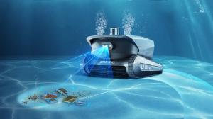 CHASING L1 Ultra AI Vision technology detecting and targeting debris on pool floor underwater