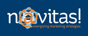 Navitas Marketing logo featuring the company's signature orange energy-inspired symbol with a soccer ball integrated into the design, created as a special-edition brand mark celebrating the FIFA World Cup in Philadelphia and America250 tourism initiatives