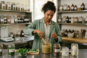 mixing ayurvedic skincare with food grade ingredients