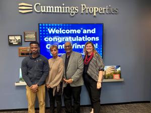 The Innovators for Purpose (iFp) team after presenting to the Cummings Foundation