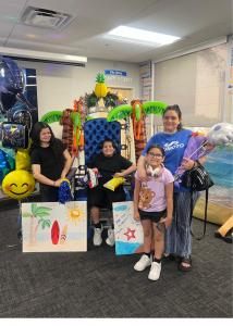 The Ampere Electric team posing during a community visit inside the Make-A-Wish foundation office in Las Vegas.